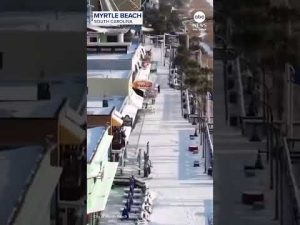Read more about the article Drone footage shows Myrtle Beach after winter storm