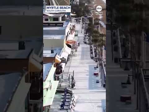 You are currently viewing Drone footage shows Myrtle Beach after winter storm