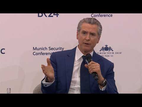 Read more about the article Newsom to world leaders: ‘Donald Trump is temporary’