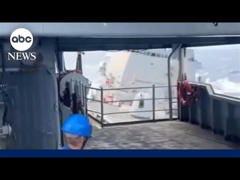 Read more about the article Destroyer collides with refueling ship