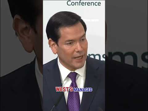 You are currently viewing Rubio gets standing ovation after delivering POWERFUL address to European leaders #shorts #rubio #us