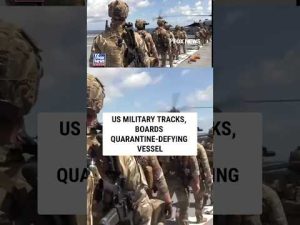 Read more about the article WATCH: US forces track, board quarantine-defying vessel #foxnews #shorts #military