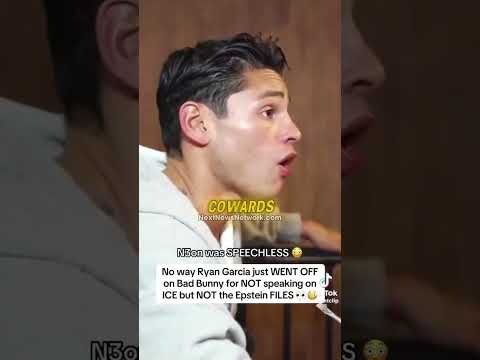 You are currently viewing Ryan Garcia Calls Out Leftists Like BadBunny For Refusing To Talking About The Epstein Files