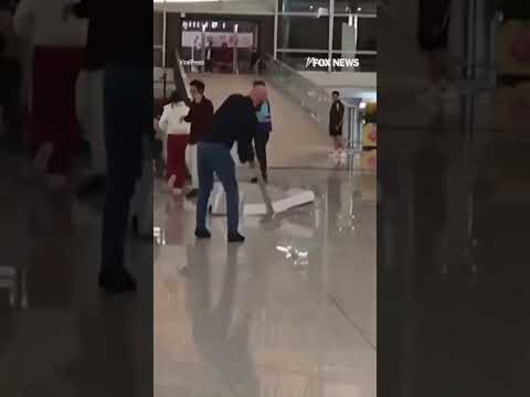 You are currently viewing WATCH: Traveler arrested after rampage at airport #foxnews #news #shorts