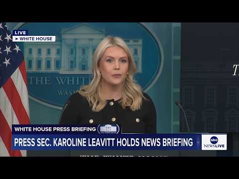You are currently viewing LIVE: White House press briefing