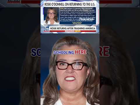 Read more about the article SECRET RETURN? Rosie O’Donnell visits US after TRASHING Trump #foxnews #news #shorts #rosie