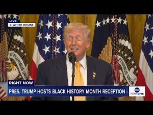 Read more about the article COMING UP: President Trump hosts Black History Month reception at the White House