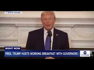 Read more about the article Pres. Trump hosts working breakfast with governors at the White House: LIVE