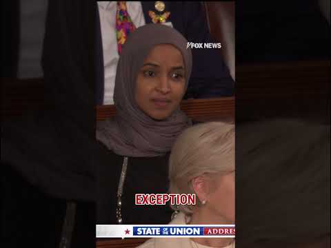 You are currently viewing Ilhan Omar SHAKES HEAD as Trump decries Somali migrants #shorts #usa #us #politics #trump