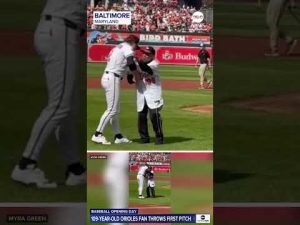 Read more about the article 109-year-old Orioles fan throws first pitch on Opening Day