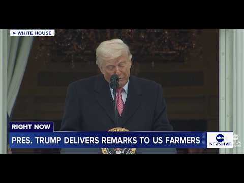 Read more about the article President Trump delivers remarks to U.S. farmers at the White House: LIVE