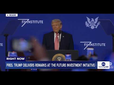 You are currently viewing President Trump delivers remarks in Miami at the Future Investment Initiative: LIVE
