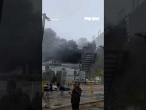 Read more about the article Plume of black smoke seen for miles after MISSLE ATTACK in Israel #foxnews #news #us #fox