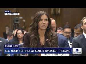 Read more about the article LIVE: Homeland Security Sec. Noem testifies at Senate oversight hearing