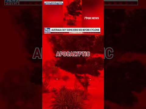 You are currently viewing SEE IT: Australia sky turns red before cyclone #foxnews #news #shorts #australia #weather