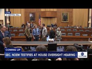 Read more about the article COMING UP: Homeland Security Sec. Noem testifies at House oversight hearing
