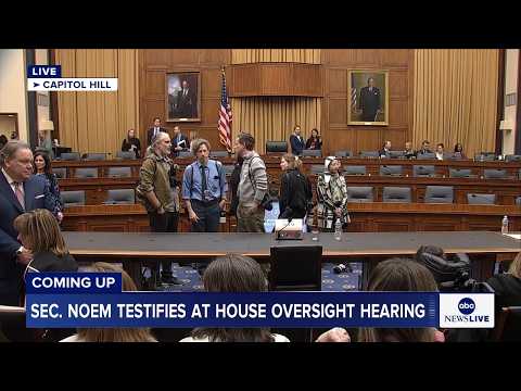 You are currently viewing COMING UP: Homeland Security Sec. Noem testifies at House oversight hearing
