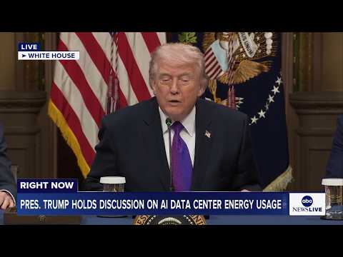 You are currently viewing LIVE: President Trump takes part in roundtable on energy usage for AI data centers