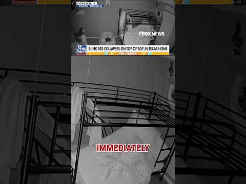Read more about the article WATCH: Bunk bed COLLAPSES on sleeping boy in ‘heart-stopping’ video #shorts