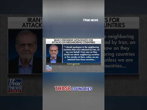 Read more about the article Iranian president APOLOGIZES to neighboring countries #foxnews #news #us #fox