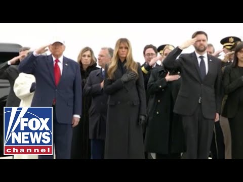 Read more about the article WATCH: President Trump attends dignified transfer ceremony