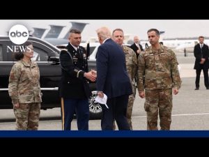 Read more about the article Trump honors 6 American soldiers killed by drone strike in Kuwait