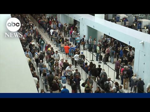 Read more about the article Travelers stuck in long lines amid TSA staffing shortages, partial gov shutdown