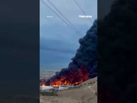 Read more about the article Massive fire RAGES at Tehran oil depot after Israeli strikes #shorts #us #news #foxnews #iran