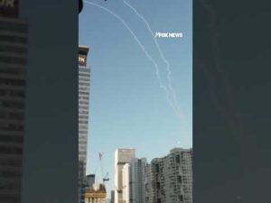 Read more about the article BREAKING: Fox cameras capture Israeli interceptor missiles over Tel Aviv #shorts #usa #news #iran