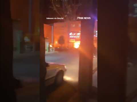 Read more about the article SCORCHED: Street in Tehran erupts in flames after Israeli strikes  #shorts #iran #news #world