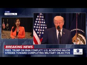 Read more about the article President Trump addresses length of war with Iran, comments on Mojtaba Khamenei