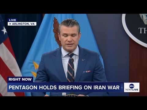 You are currently viewing LIVE: Sec. Hegseth holds briefing on war with Iran at Pentagon.