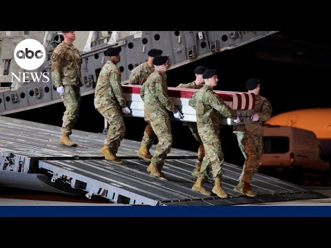 Read more about the article Dignified transfer held for seventh US service member killed in war