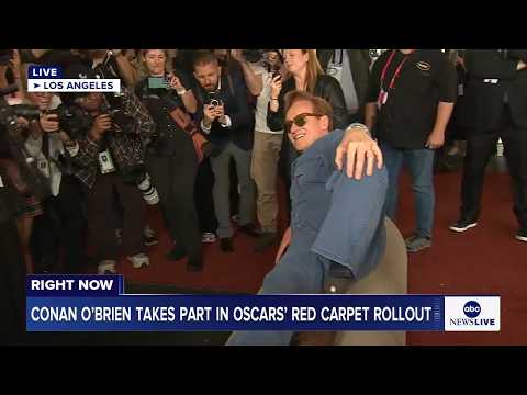 You are currently viewing LIVE: Conan O’Brien takes part in Oscars red carpet rollout