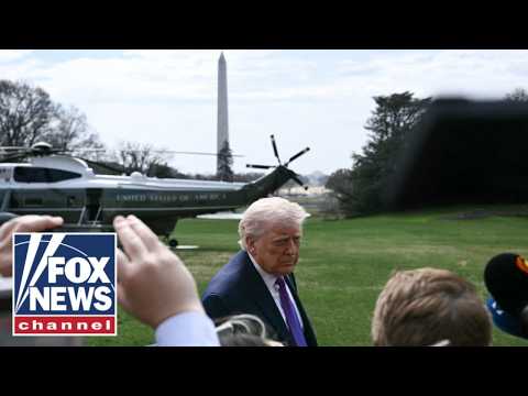 You are currently viewing Trump speaks before boarding Marine One for Joint Base Andrews