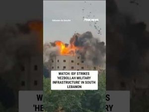 Read more about the article WATCH: Israel STRIKES ‘Hezbollah terrorist military infrastructure’ in Lebanon #shorts #us #iran