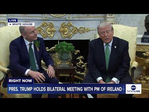 You are currently viewing LIVE: President Trump holds bilateral meeting with prime minister of Ireland