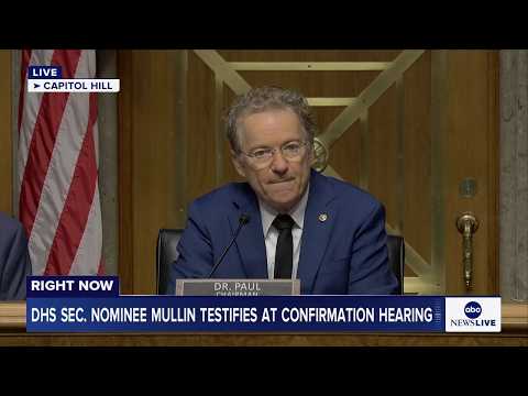 Read more about the article LIVE: DHS Sec. nominee Sen. Markwayne Mullin testifies at his confirmation hearing