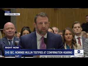 Read more about the article LIVE: DHS Sec. nominee Sen. Markwayne Mullin testifies at his confirmation hearing