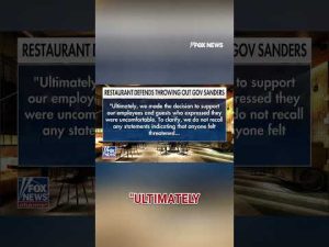 Read more about the article Sarah Huckabee Sanders kicked out of Arkansas restaurant #shorts