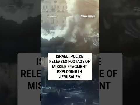 Read more about the article WATCH: Footage of missile fragment EXPLODING in Jerusalem #foxnews #news #shorts #israel #iran