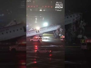 Read more about the article LaGuardia Airport shut down after Air Canada plane collides with vehicle