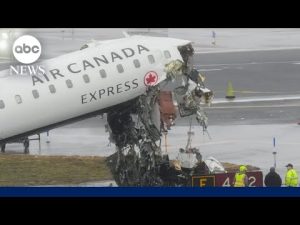 Read more about the article Video shows moment Air Canada plane hit fire truck at LaGuardia Airport