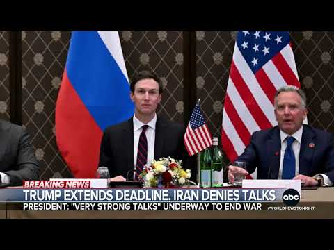 You are currently viewing Trump says “very strong talks” underway to end war, but Iran denies talks