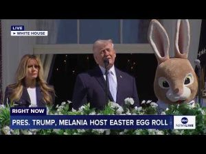 Read more about the article President Trump delivers remarks at White House Easter Egg Roll