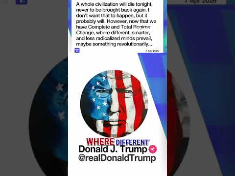 You are currently viewing Trump WARNS: ‘A whole civilization will die tonight’ #shorts