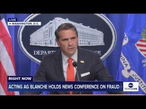 Read more about the article LIVE: Acting AG Todd Blanche holds news conference on fraud