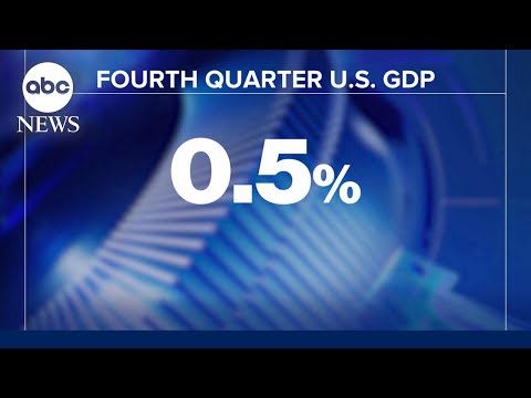 Read more about the article US economy grew .5% in 4th quarter