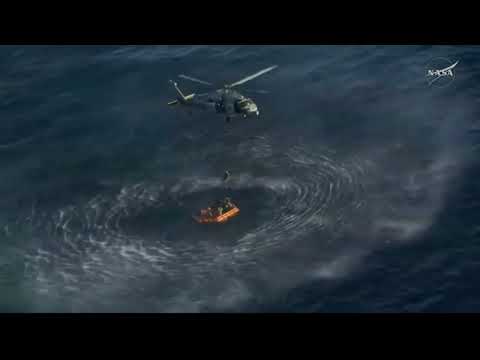 You are currently viewing Artemis II astronauts get hoisted up by Navy helicopters after exiting Orion capsule