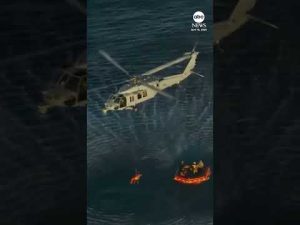 Read more about the article Artemis II astronauts get hoisted up by Navy helicopters after exiting Orion capsule